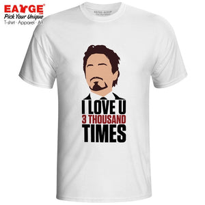 I Am Ironman T Shirt I Love You 3000 Times T-shirt
